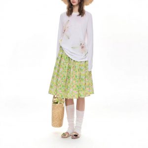 Laiser Tiansi cool and light sunscreen blouse loose long-sleeved printed shirt