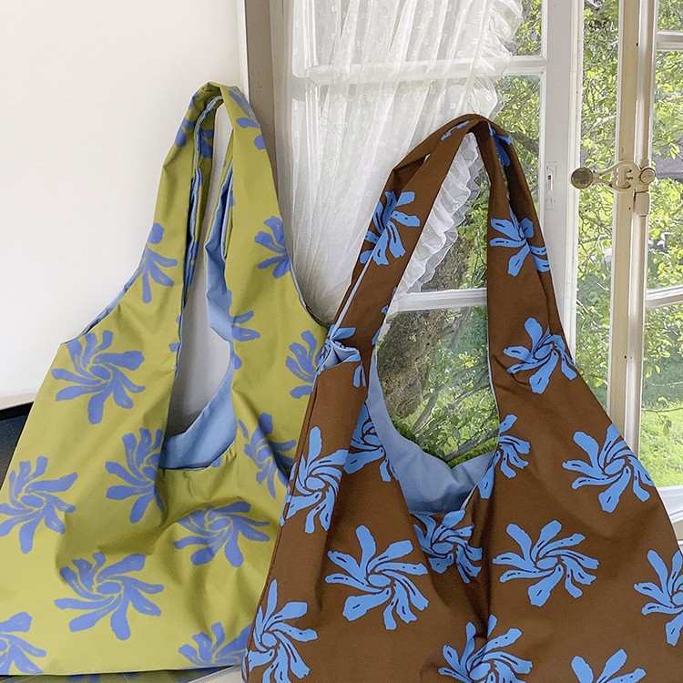 Spring and summer lazy and casual orchid bag large capacity tote bag niche Korean vest bag canvas shoulder bag women's bag