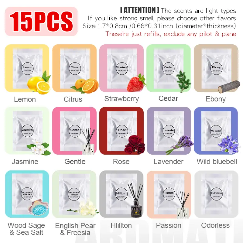 15PCS Mixed Scents