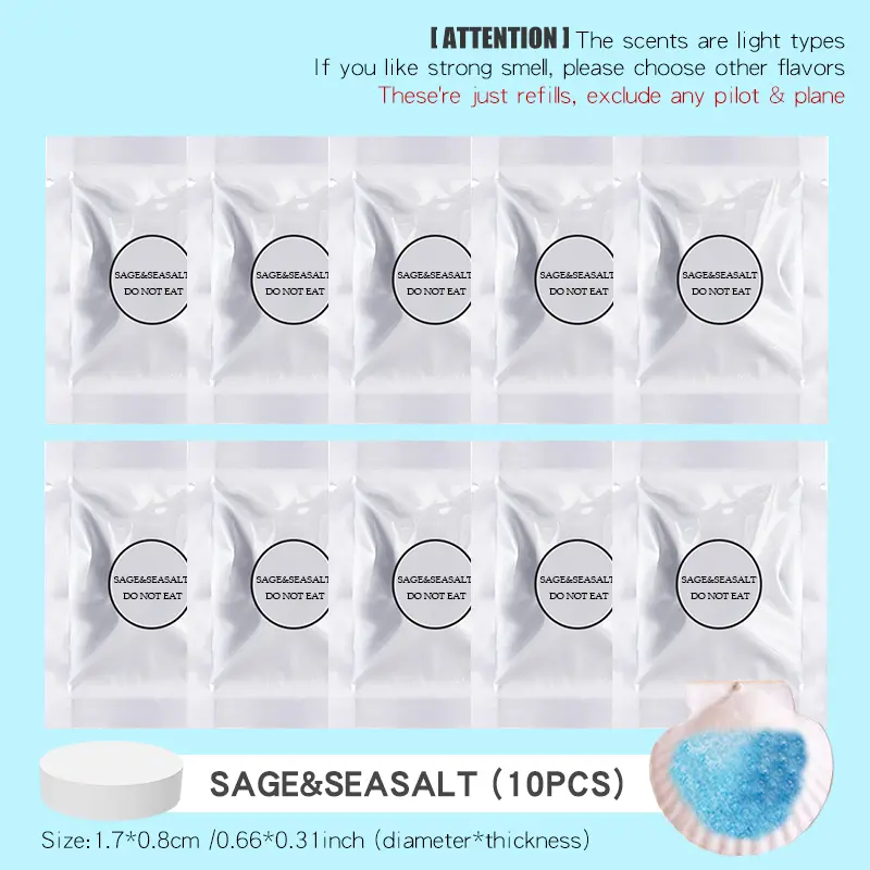 10PCS Sage seasalt